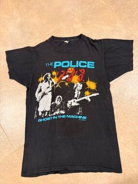 Vintage The Police Ghost in the Machine Kids 1982 tour T-Shirt